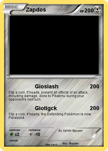 Pokemon Zapdos