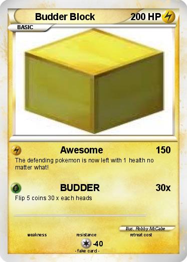 Pokemon Budder Block