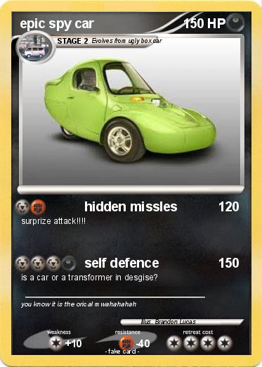 Pokemon epic spy car