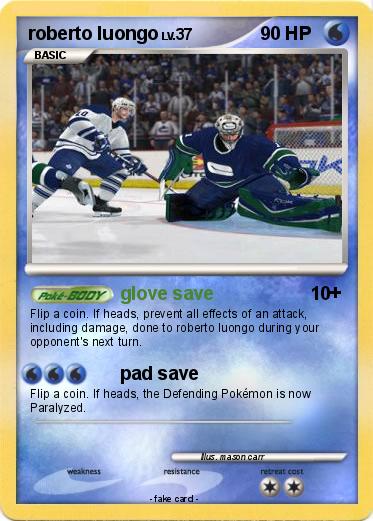 Pokemon roberto luongo