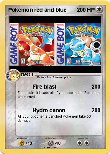 Pokemon Pokemon red and blue