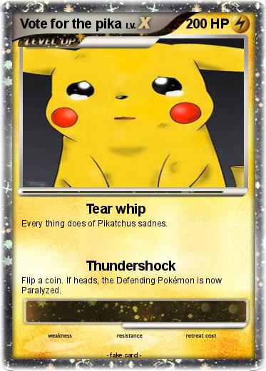 Pokemon Vote for the pika