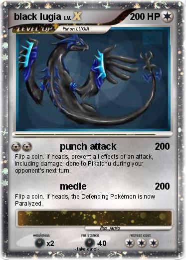 Pokemon black lugia