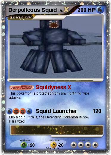 Pokemon Derpolleous Squid