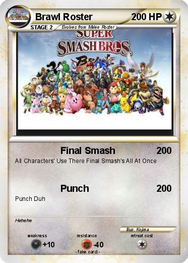 Pokemon Brawl Roster