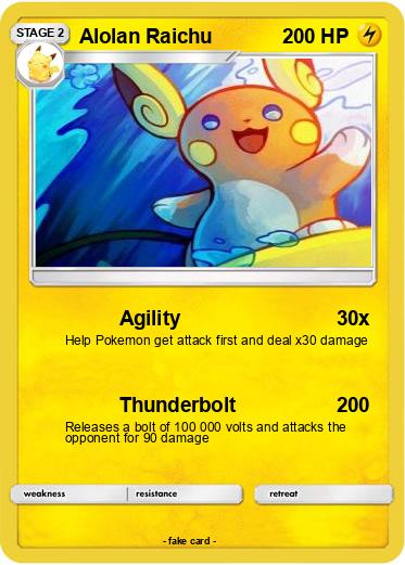 Pokemon Alolan Raichu