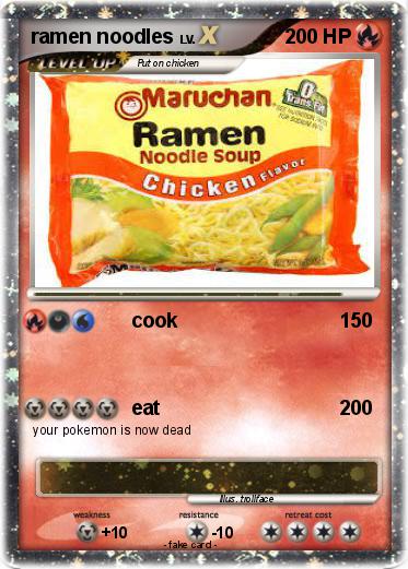 Pokemon ramen noodles