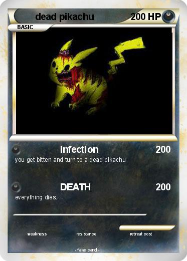 Pokemon dead pikachu