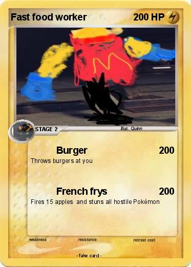 Pokemon Fast food worker