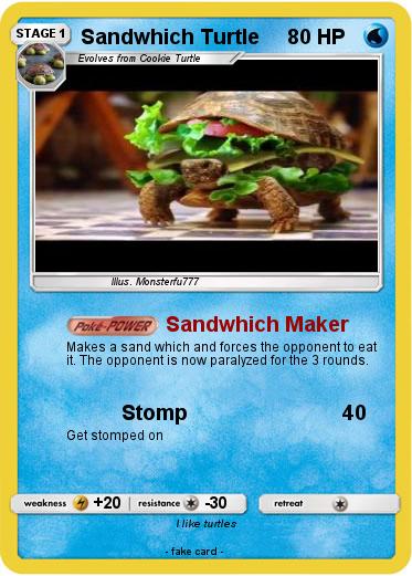 Pokemon Sandwhich Turtle