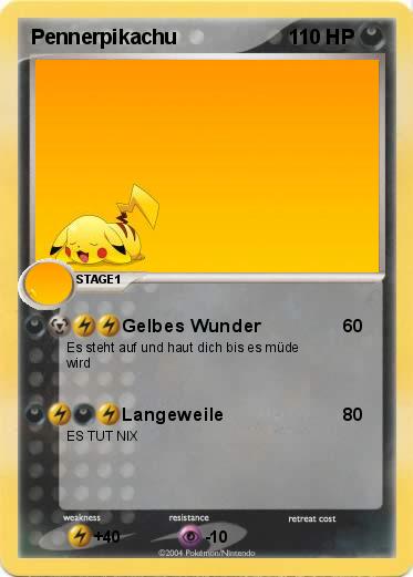 Pokemon Pennerpikachu