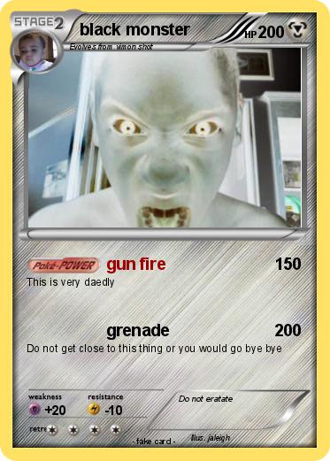 Pokemon black monster