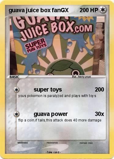 Pokemon guava juice box fanGX