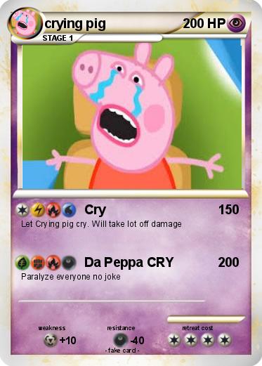 Pokemon crying pig