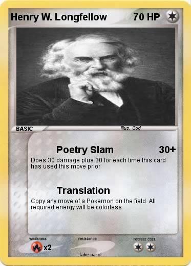 Pokemon Henry W. Longfellow