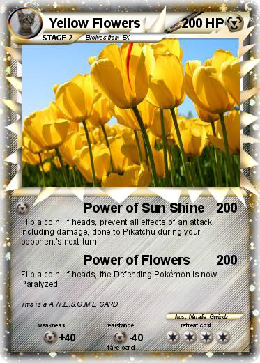 Pokemon Yellow Flowers
