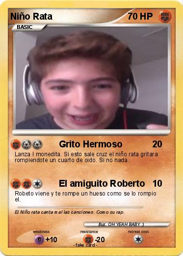 Pokemon Niño Rata