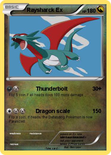 Pokemon Raysharck Ex
