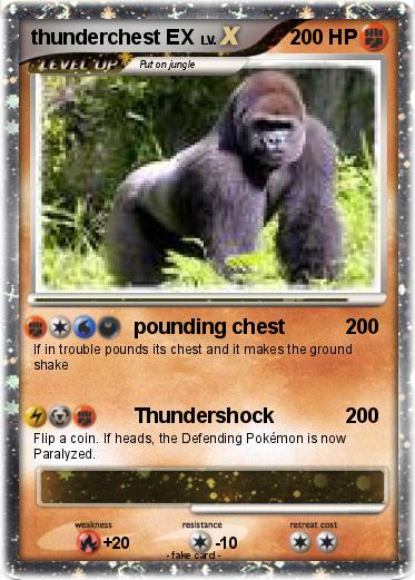 Pokemon thunderchest EX