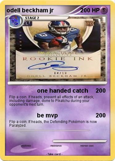 Pokemon odell beckham jr