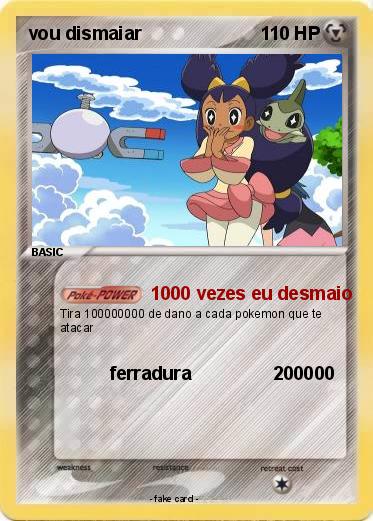 Pokemon vou dismaiar