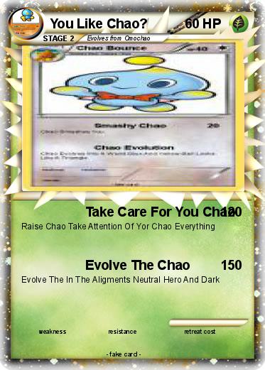 Pokemon You Like Chao?