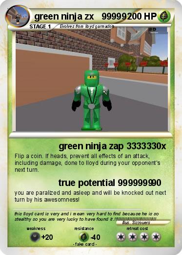 Pokemon green ninja zx   99999