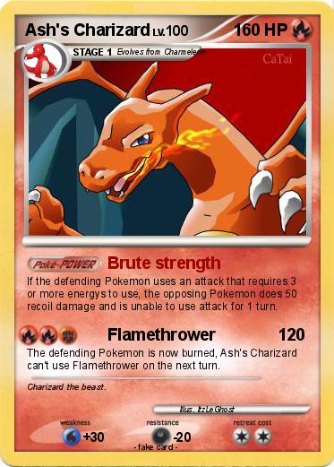 Pokemon Ash's Charizard