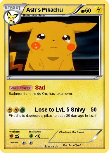 Pokemon Ash's Pikachu