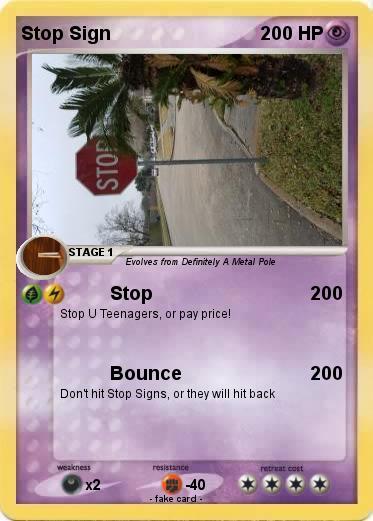 Pokemon Stop Sign