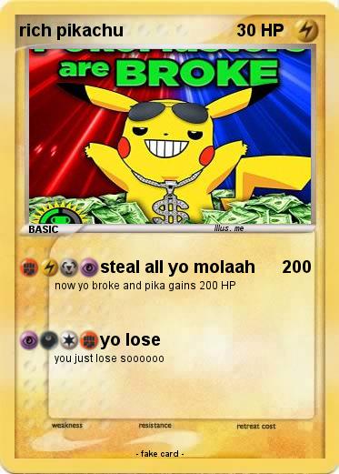 Pokemon rich pikachu