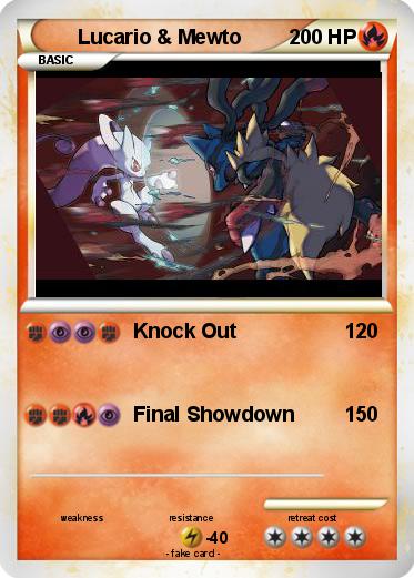 Pokemon Lucario & Mewto