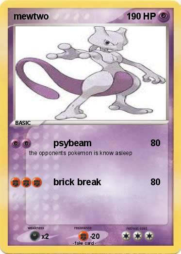 Pokemon mewtwo