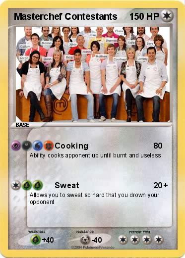 Pokemon Masterchef Contestants