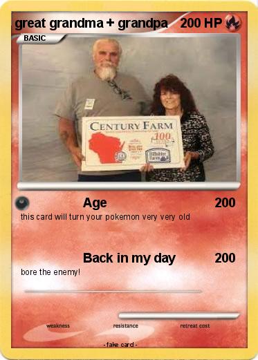 Pokemon great grandma + grandpa