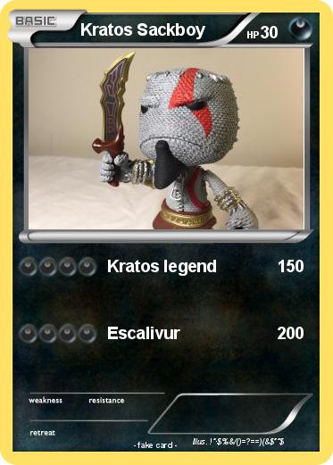 Pokemon Kratos Sackboy