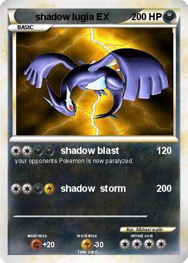 Pokemon shadow lugia EX
