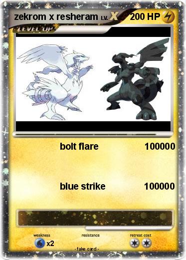 Pokemon zekrom x resheram