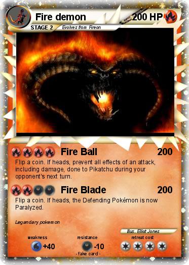 Pokemon Fire demon