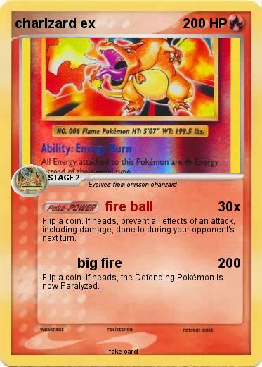 Pokemon charizard ex