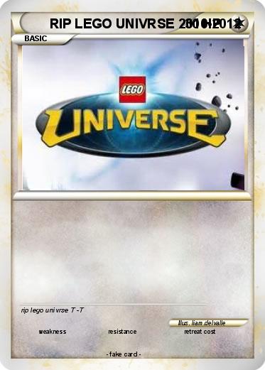 Pokemon RIP LEGO UNIVRSE 2010-2012