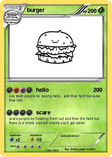 Pokemon burger