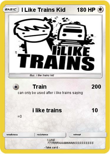 Pokemon I Like Trains Kid