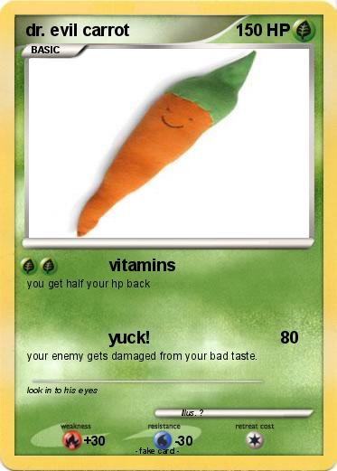 Pokemon dr. evil carrot