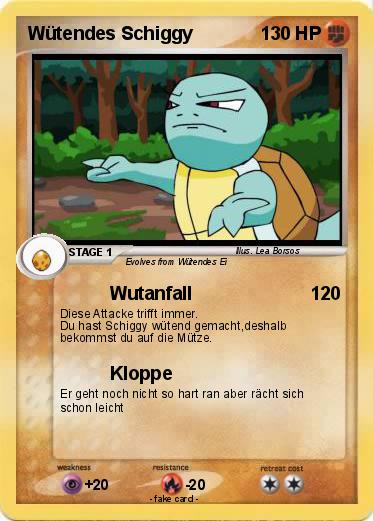 Pokemon Wütendes Schiggy