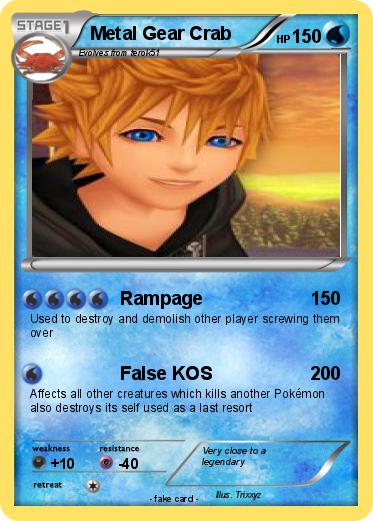 Pokemon Metal Gear Crab