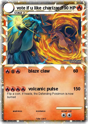 Pokemon vote if u like charizard