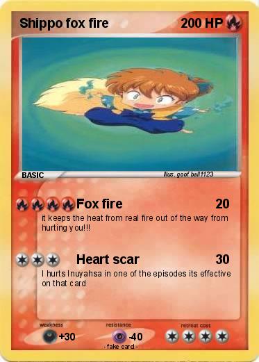 Pokemon Shippo fox fire