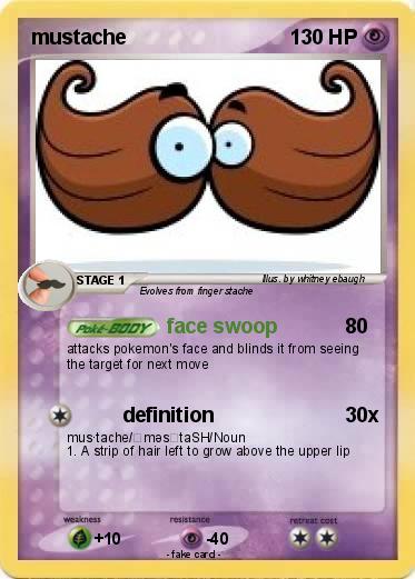 Pokemon mustache
