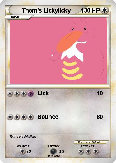 Pokemon Thom's Lickylicky